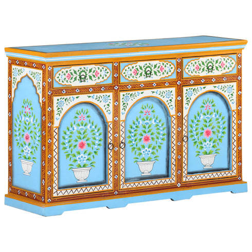 L' Orientaliste -  Hand Painted Sideboard 120x35x76 cm Solid Mango Wood